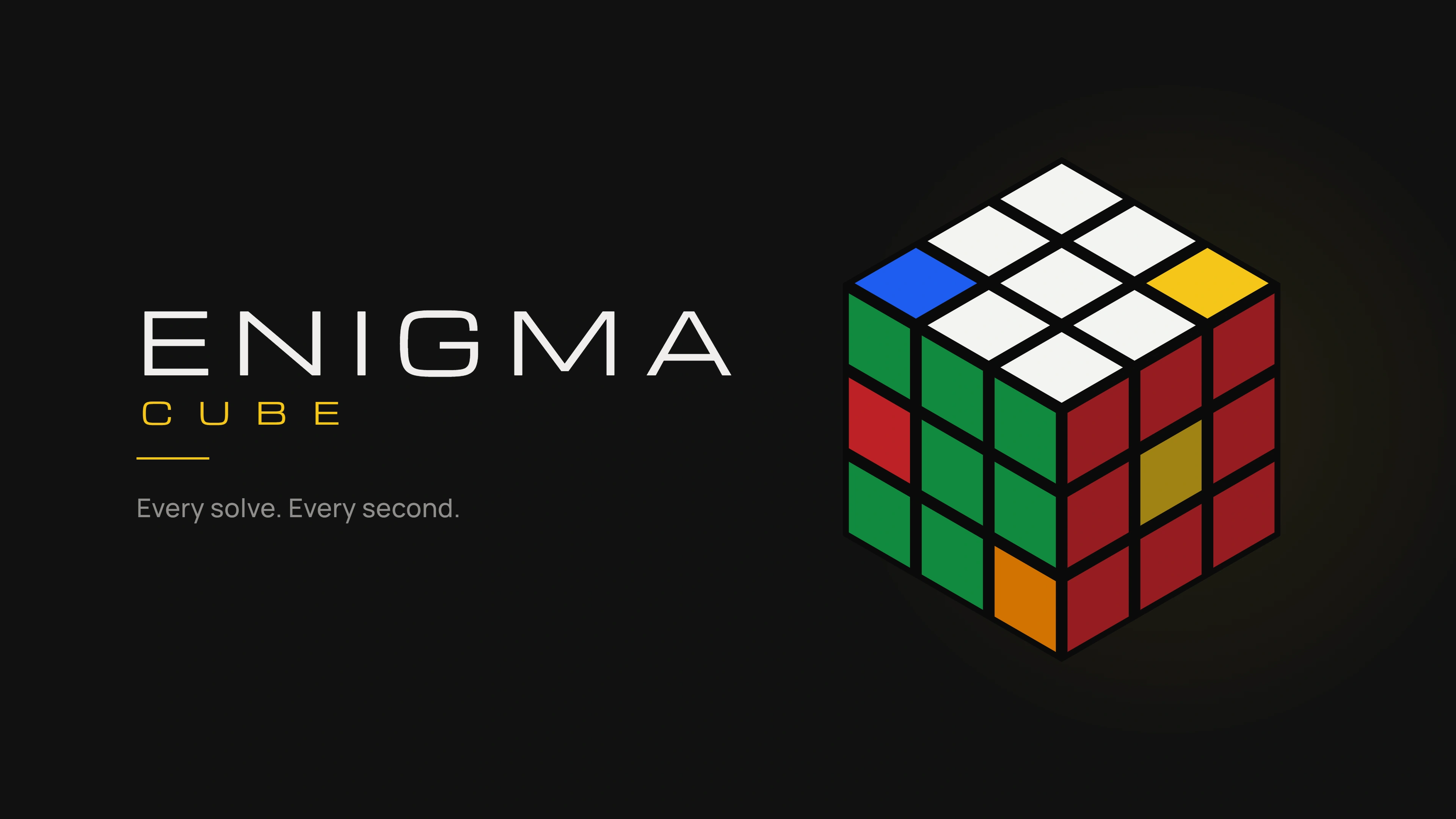 Enigma Cube: Every solve. Every second.